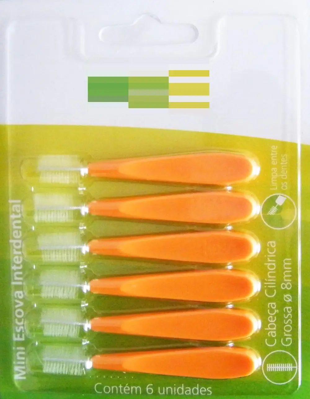 
Disposable Stainless Steel Wire Dupont bristle Interdental toothbrush Brush 