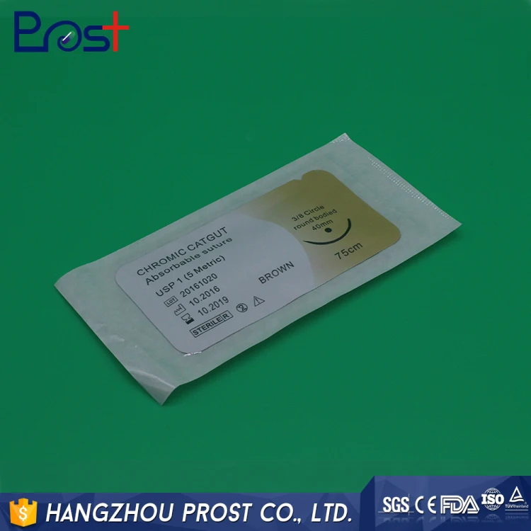 
Medical absorbable chromic catgut sizes suture 
