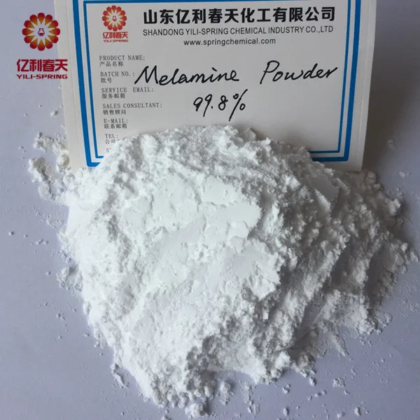 Purity 99.8% min C3H6N6 price melamine powder