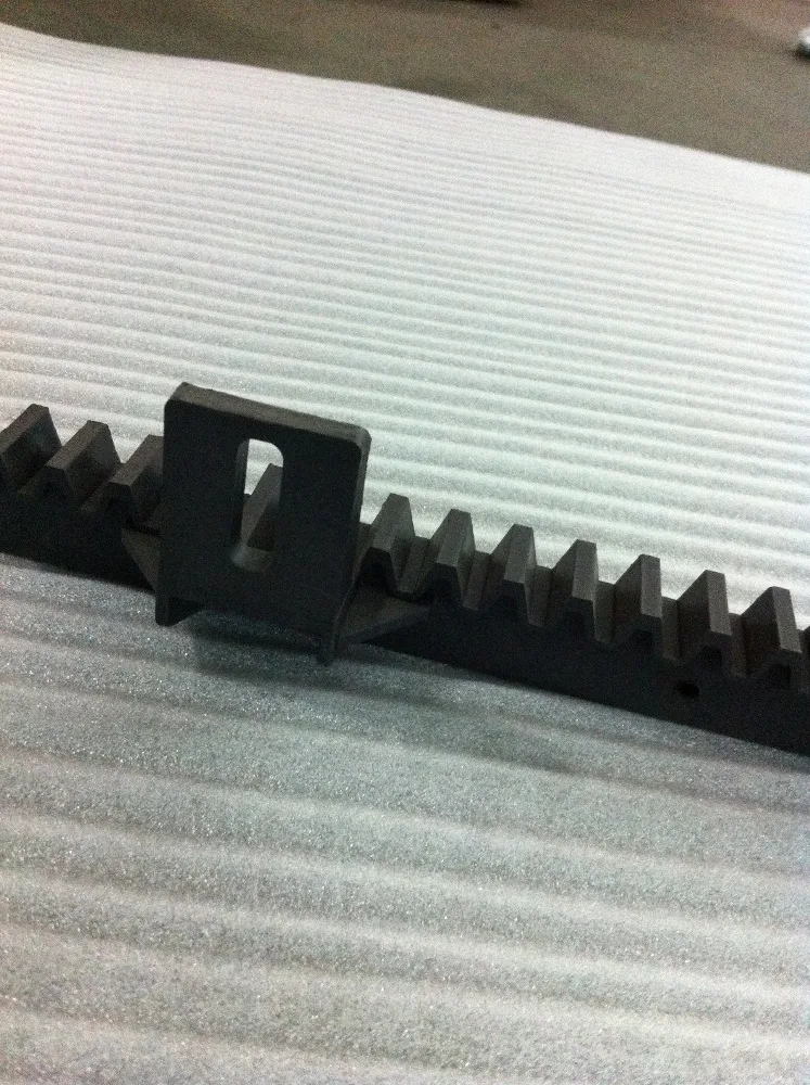 Heavy nylon gear rack for sliding gate opener