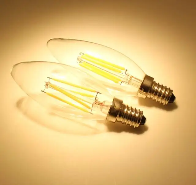 C35 C32 LED Candle Bulbs 2w 4w 6w 360 degree led filament candle bulb  led lighting E10/E11/E12/E14/E17/B15