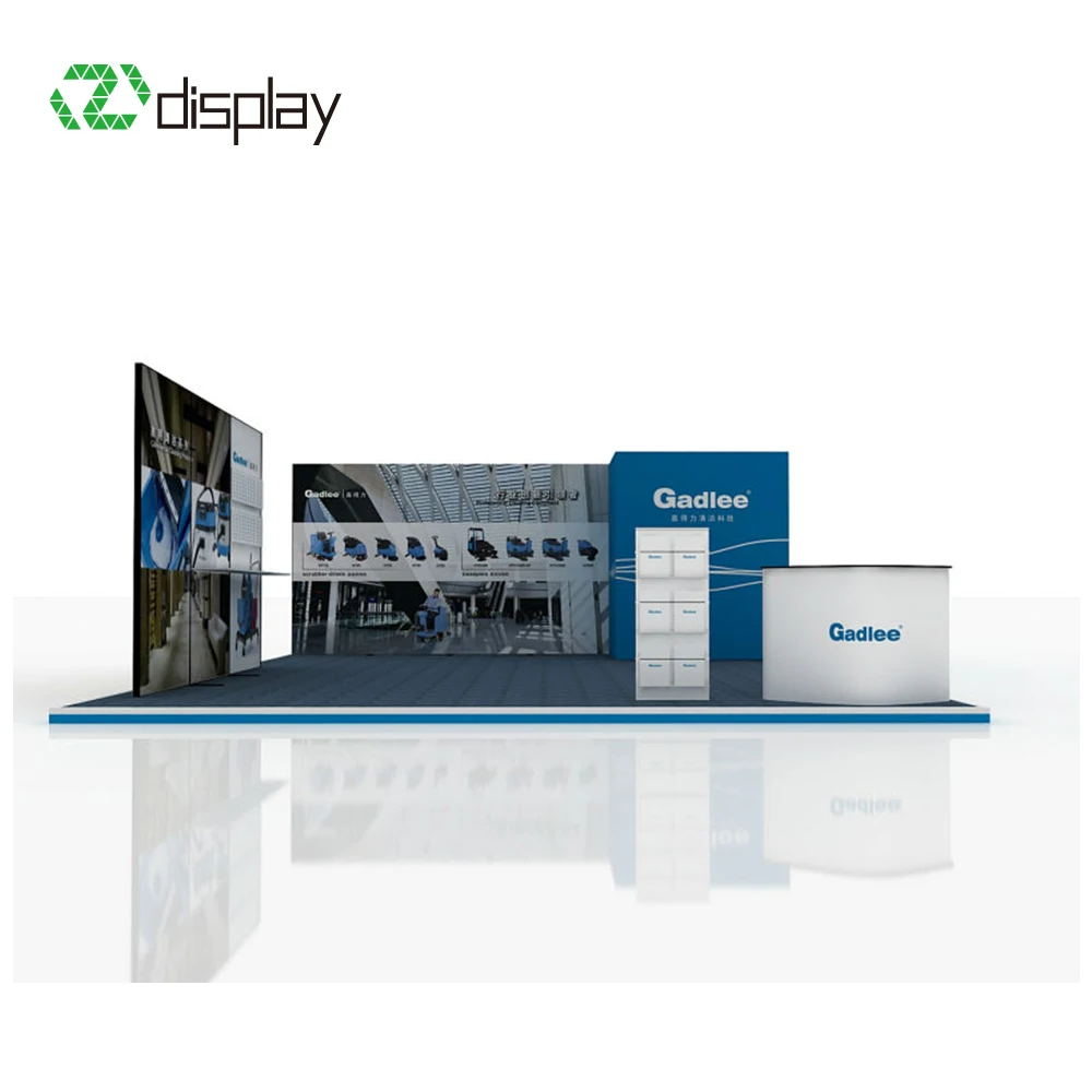 
 Экологически чистая алюминиевая модульная выставочная стойка из переработанного материала  