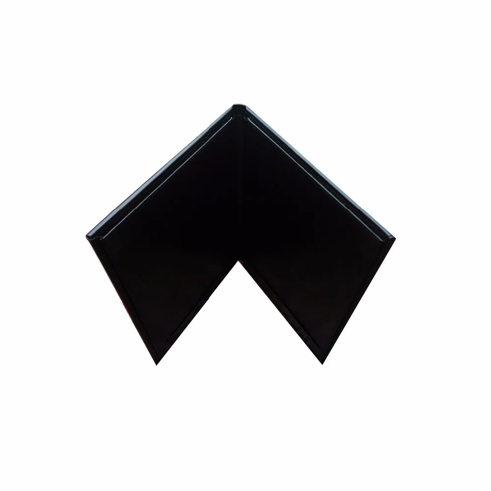 Черная папка для купюр из искусственной кожи изготовлена с горизонтальными углами внутри Yimi leather