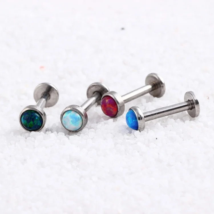 2023 Wholesale Fashion Stainless Steel Labret Tops Ear Nose Ring Body Piercing Helix Stud Jewelry