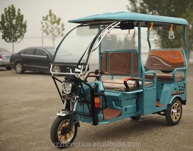 Лидер продаж легкий электрический велосипед полный трехколесный рикша для пассажира