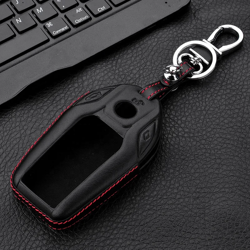 4D Big car key case cover with holder 730i 740i 750i 760 i8 Car Remote Key with Screen Display