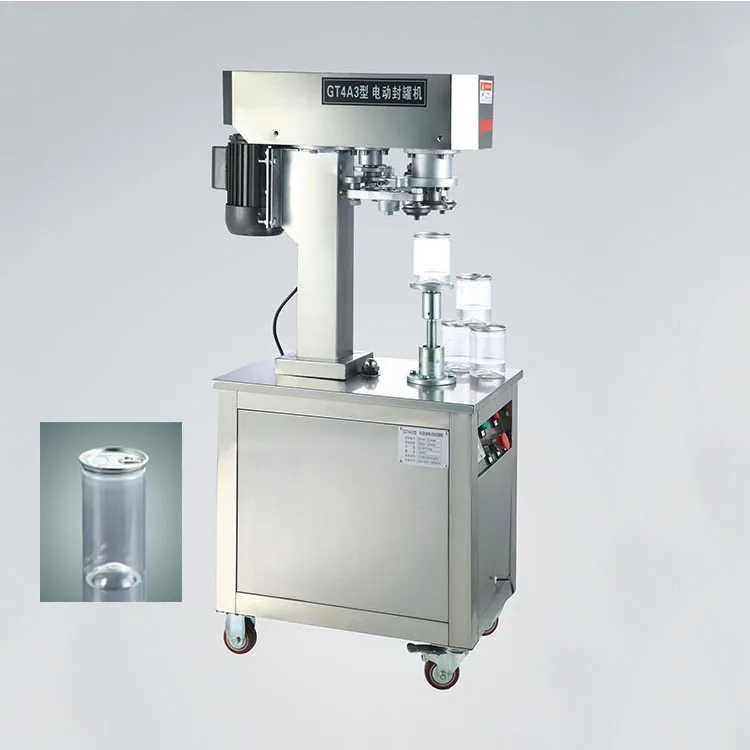 New Semi-Automatic Electric Non-rotating Can Sealing Machine Aluminum Tin Can Seamer for Various Material