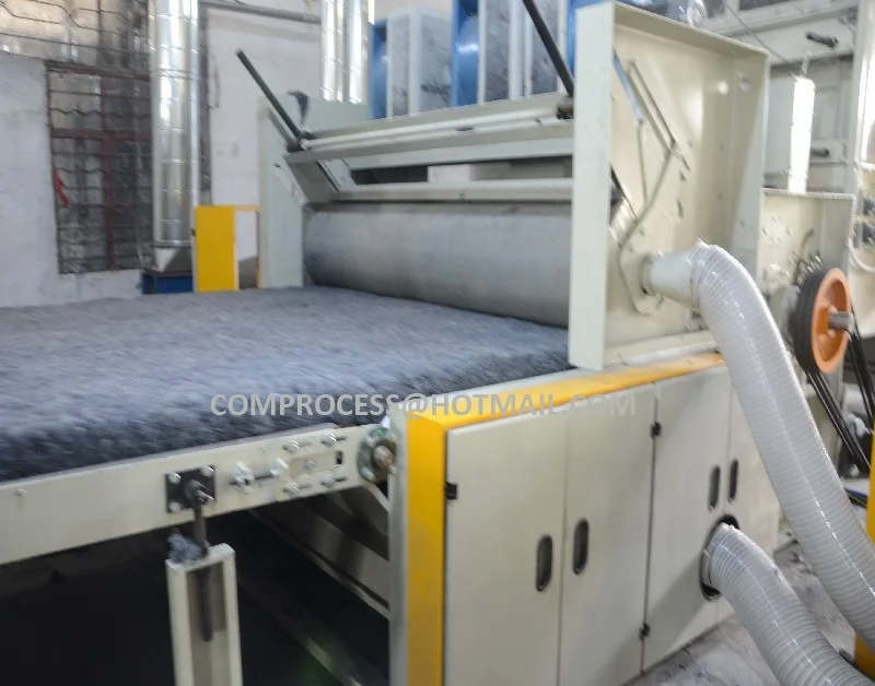Nonwoven air lay hard felt machine for mattress