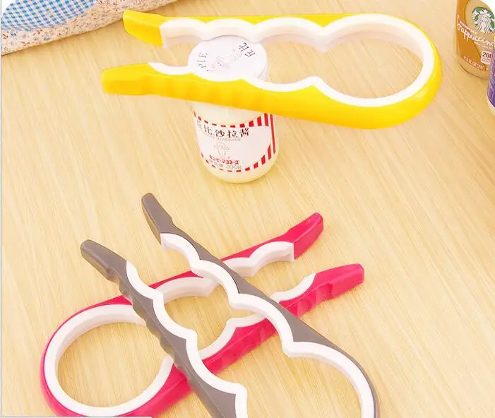 New Kitchen Tool plastic twist cap bottle opener  Multi-size Jar Glass Lid Bottle  Soft Drink Can Jar Opener