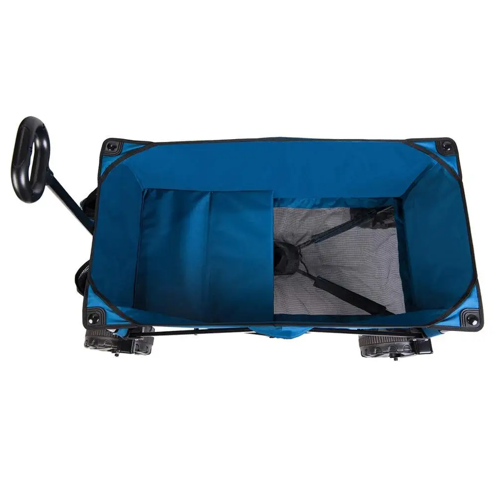 Collapsible Sturdy Steel Frame Garden/ Beach Wagon Beach Cart Sand Tires