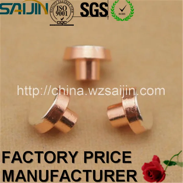 производство серебро электрический биметаллические контакты заклепки с rohs утвержденных для контактора