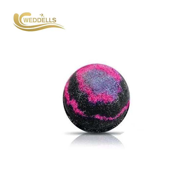 Customise hotsale vegan natural ingredients bath bombs black