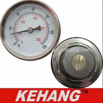 Popular Magnet Surface Pipe Industrial Bimetal Thermometer temperature control
