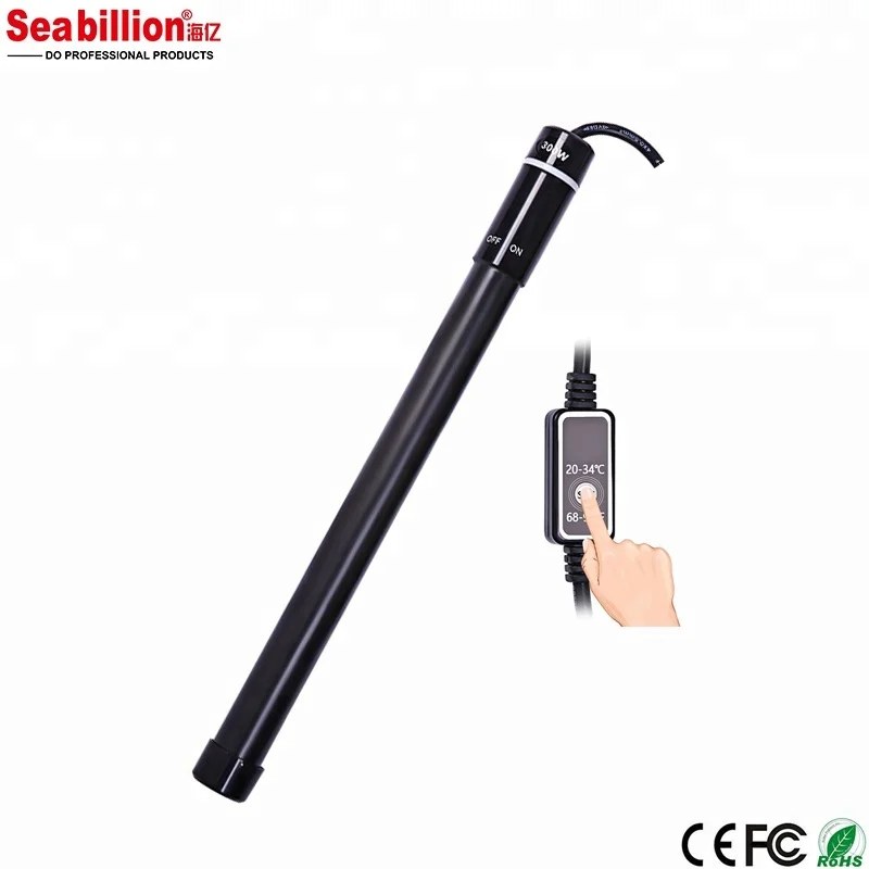 Seabillion Titanium Shell Submersible Aquarium Heater Fish Tank Water Heater Thermostat Heating Rod