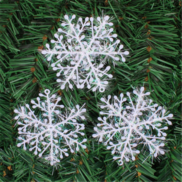 Christmas Tree Decoration Snow PVC White Snow 3piece/pack 18cm