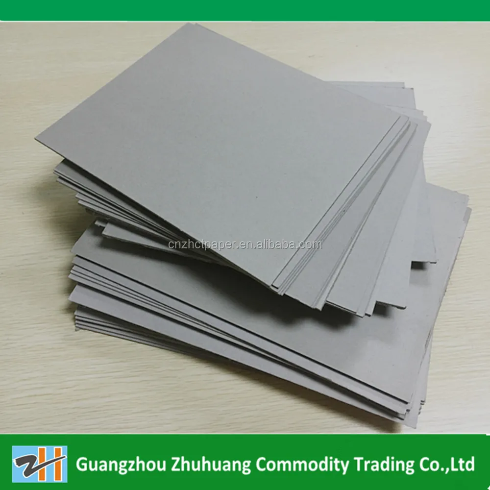 waste pulp material recycle grey chipboard/ grey cardboard