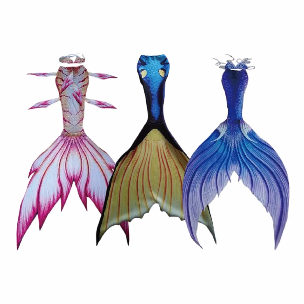 Профессиональный детский хвост русалки для плавания с сертификатом