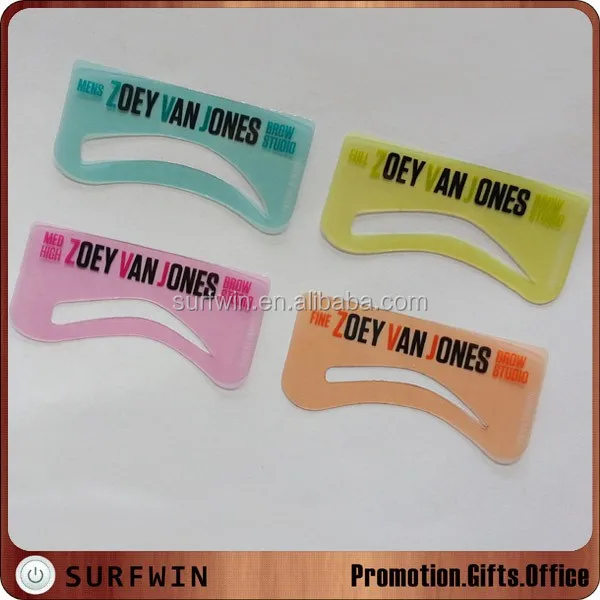 
Plastic eyebrow stencils 