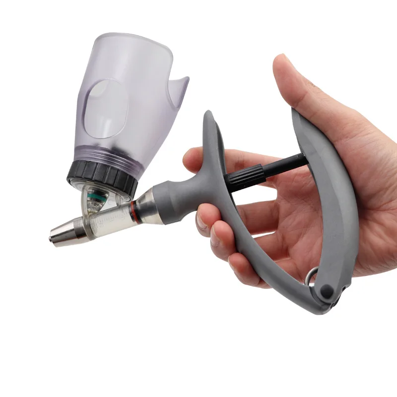 2ml 5ml  Livestock Veterinary Instrument Continuous Automatic Vaccine Injection Gun Adjustable Poultry Pig Bottle Injector