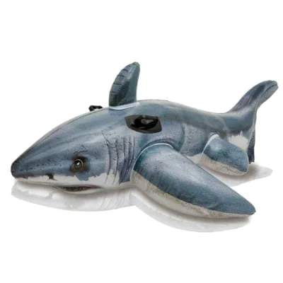 New Design!Intex 57525 Inflatable Shark Toys Pool Float Great White Shark Ride-on