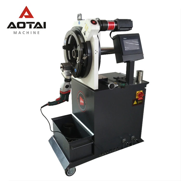 AOTAI OSK-170 AUTOMATIC FEEDING RETRACTING SAW BLADE THIN PIPE ORBITAL ROLLING CUTTING MACHINE