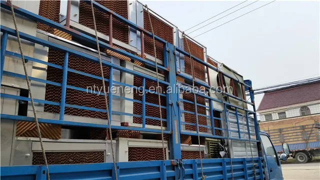 
metal or plastic evaporative cooler for air cooling ventilation, chicken poultry farm equipment evaporative air cooler 