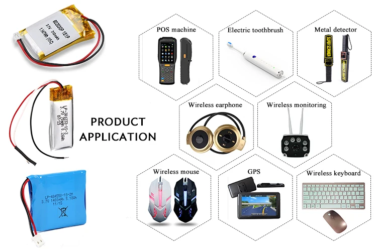 high discharge rate lipo 3.7V 560mAh LP-443440 0.2C lithium ion polymer battery pack for Consumer Electronics