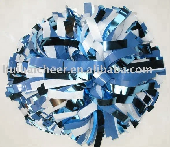 2022 cheerleading metallic pom poms with factory price