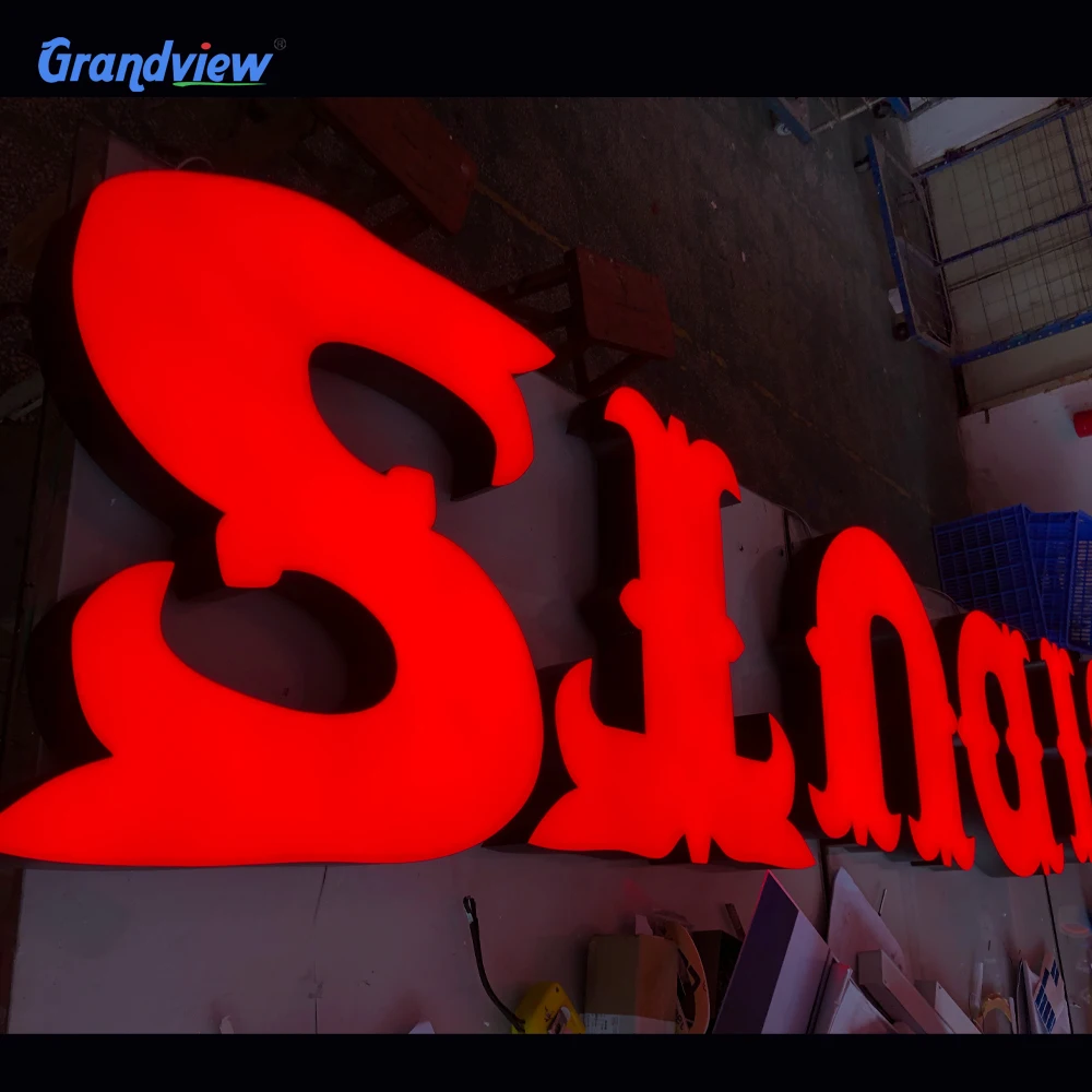 3D illuminated logo Led acrylic channel letter
