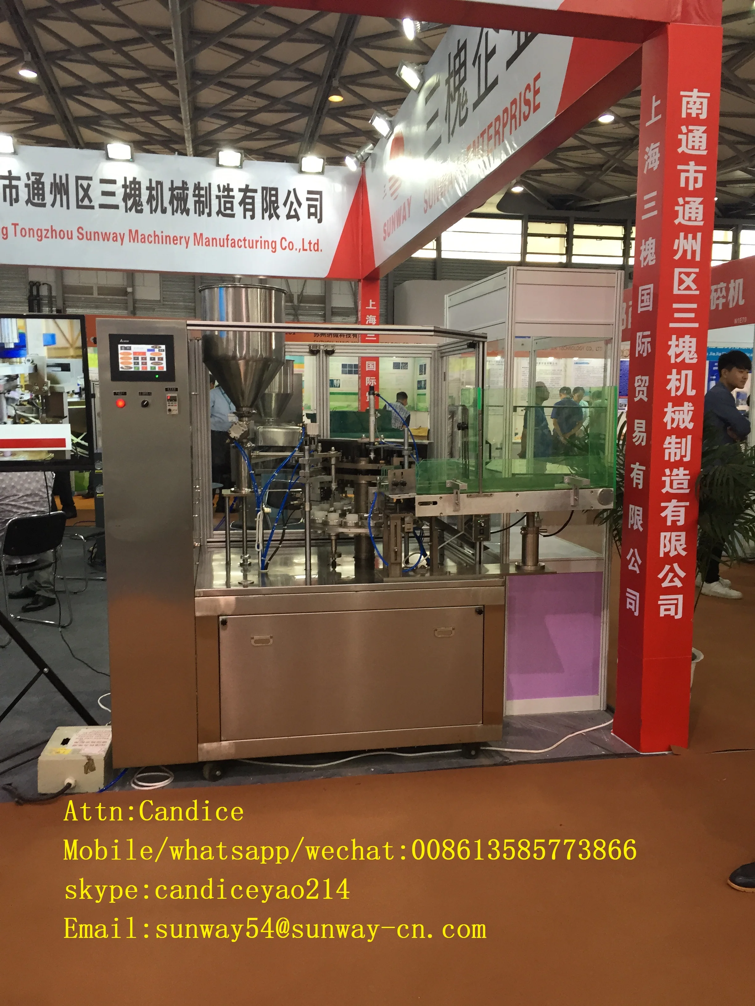automatic cream tube filling machine