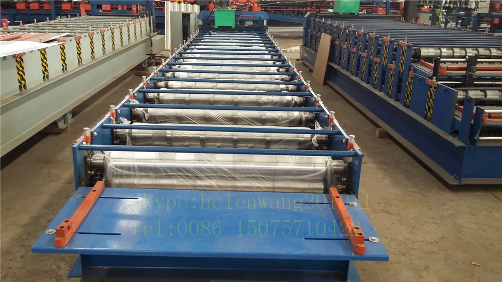 Glazed tile building material metal sheet cold forming machine/corrugated roof making machine