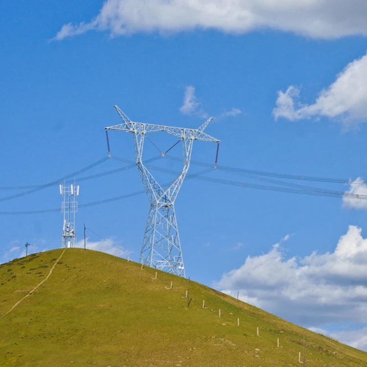 35M Hot dip galvanized lattice angle steel telecommunication tower