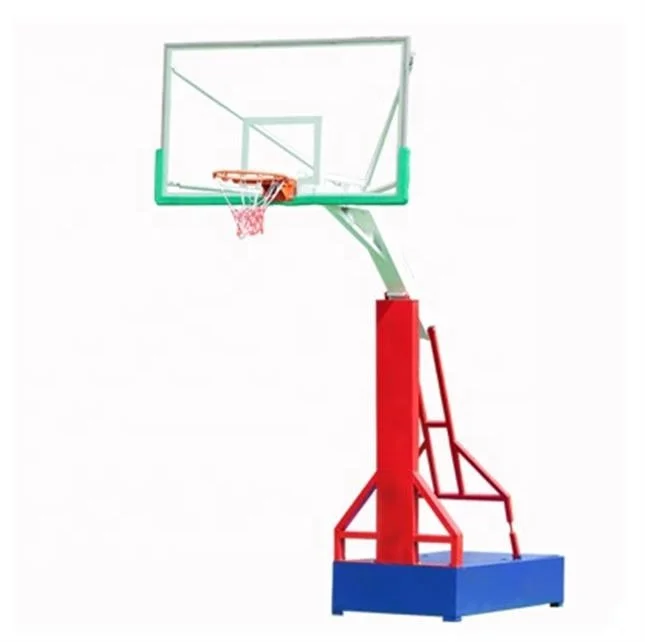 Outdoor movable adjustable competition steel basketball hoop stand for adult