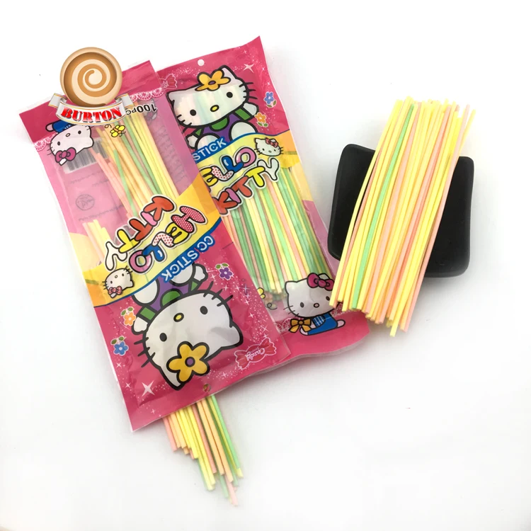 45cm Cartoon fruit long cc stick sour sweet candy sticks