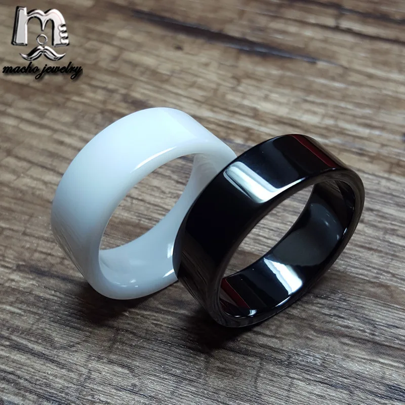 
6MM Black Ceramic Ring Blank Ring for Luxury Jewelry Wholesale 