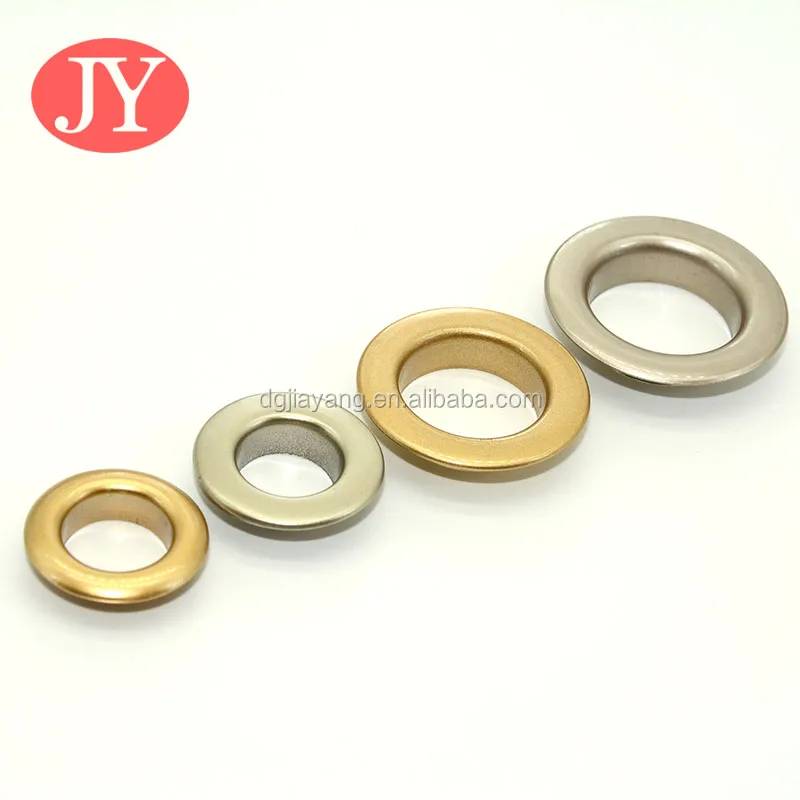 Украшение для обуви золотого цвета, латунные плоские отверстия большого размера с фланцем