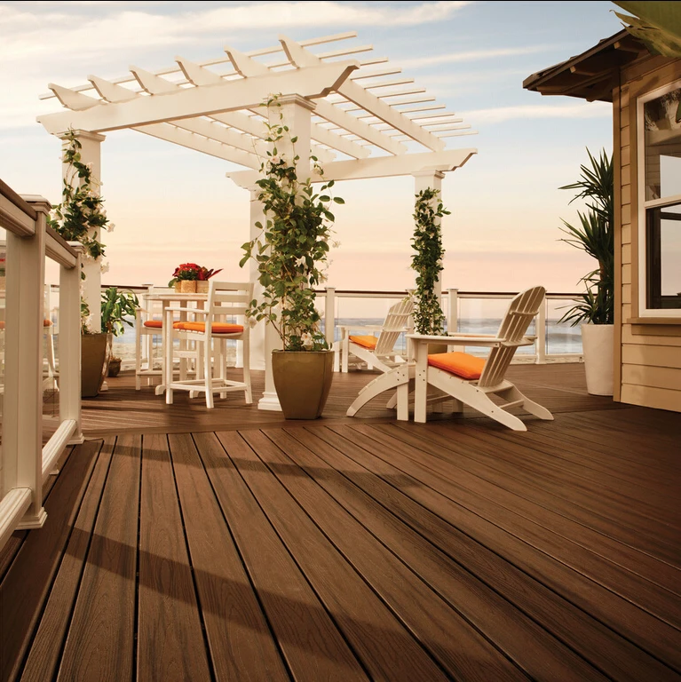 Long service life composite decking outdoor wpc decking wpc flooring from direct factory