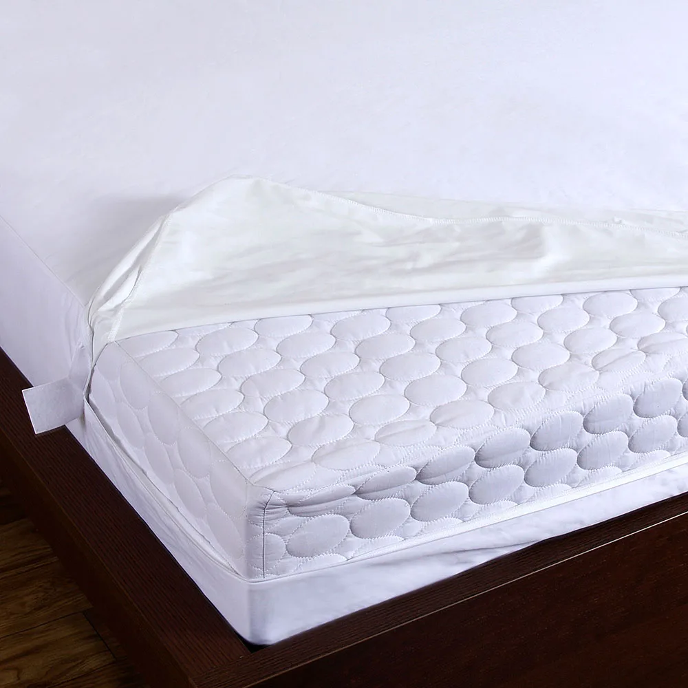 
100GSM poly jersey bed bug encasement waterproof bed mattress cover with zipper 