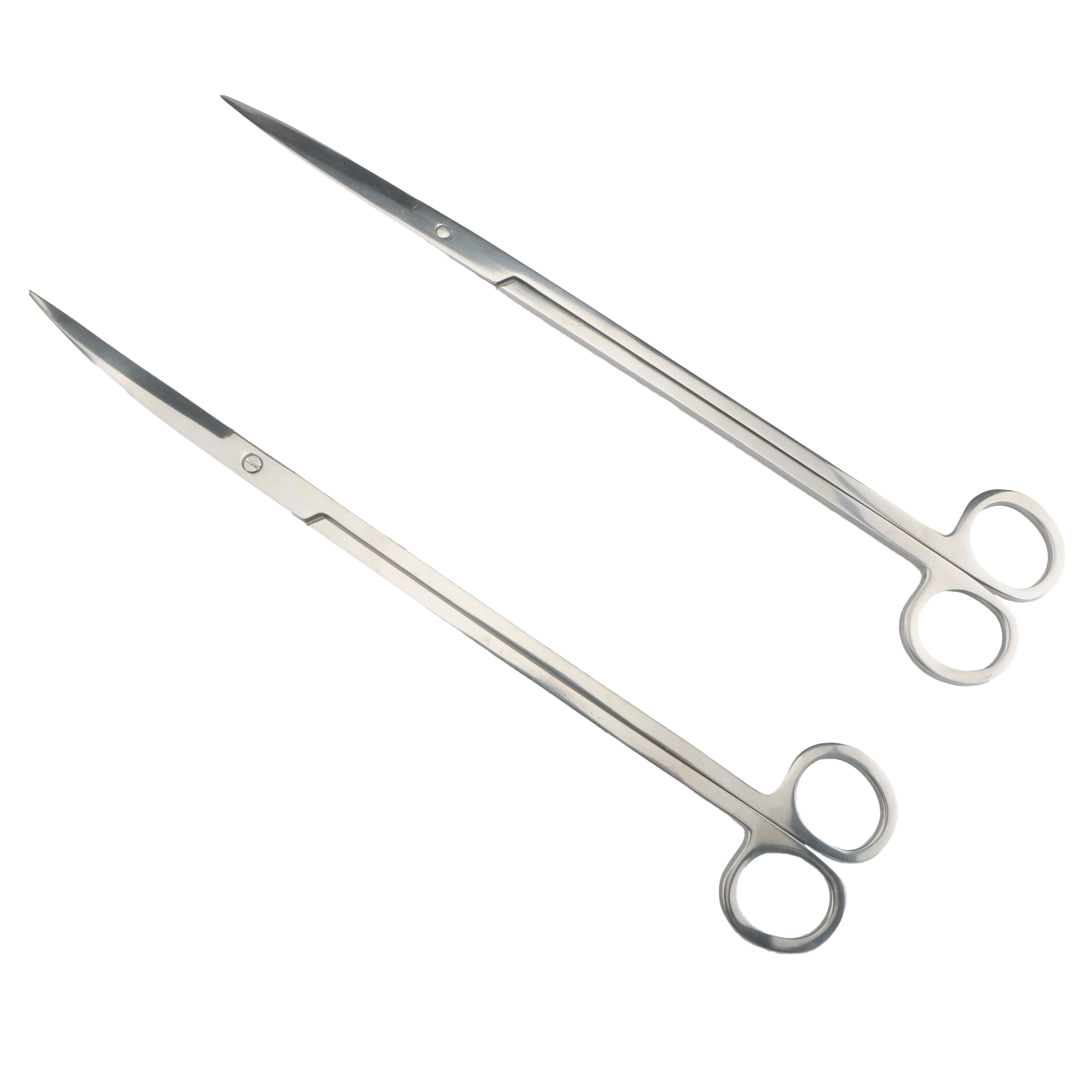 11.8 Inch Mirror Polished Straight Curved Scissors Aquarium Cleaning Tools Kit Aquarium Plant Scissors