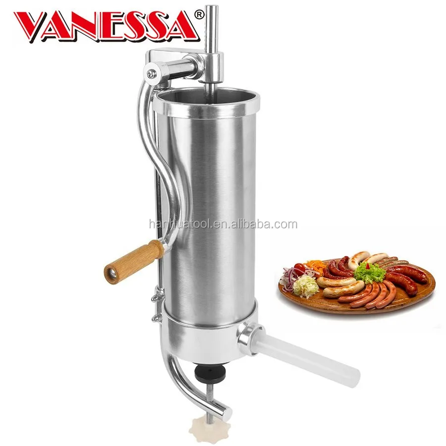3,0 кг ручной колбасный шприц, вертикальный наполнитель колбасы из нержавеющей стали