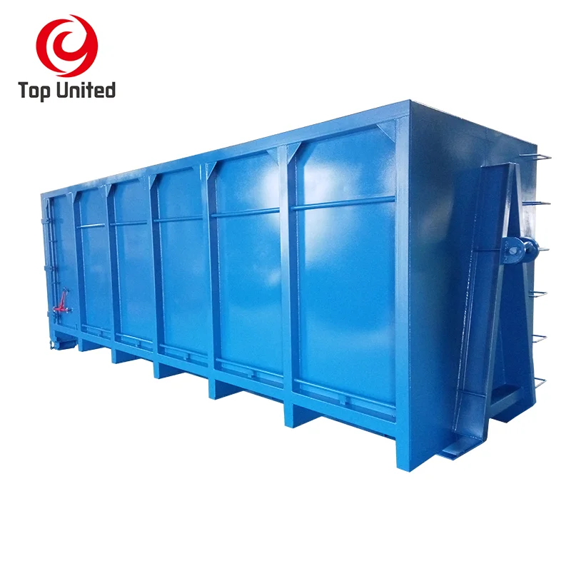 For transport recycling hook lift bins truck scrap metal containers hook lift bins
