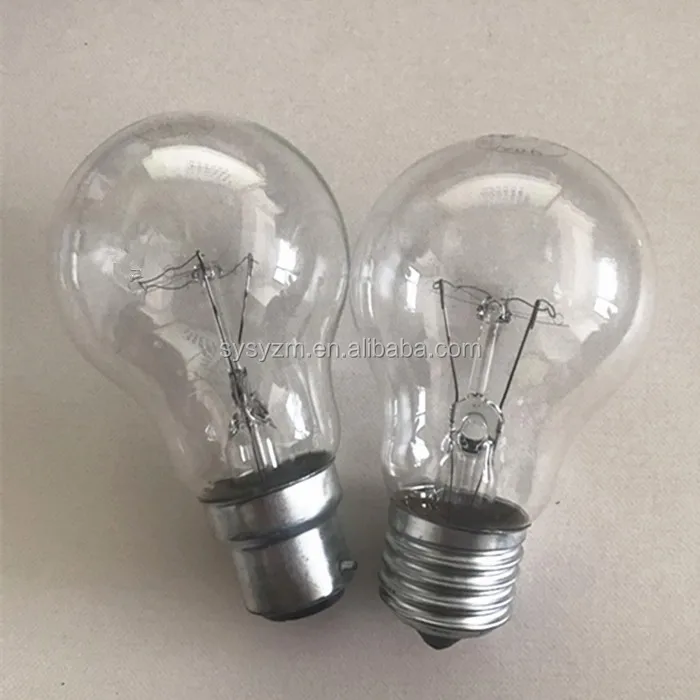 Professional factory supply vintage edison E27 110V 60w GLS shell clear incandescent lamp light bulb bombillas