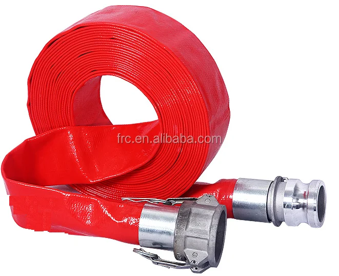 
High pressure PVC lay flat hose with camlock coupling 