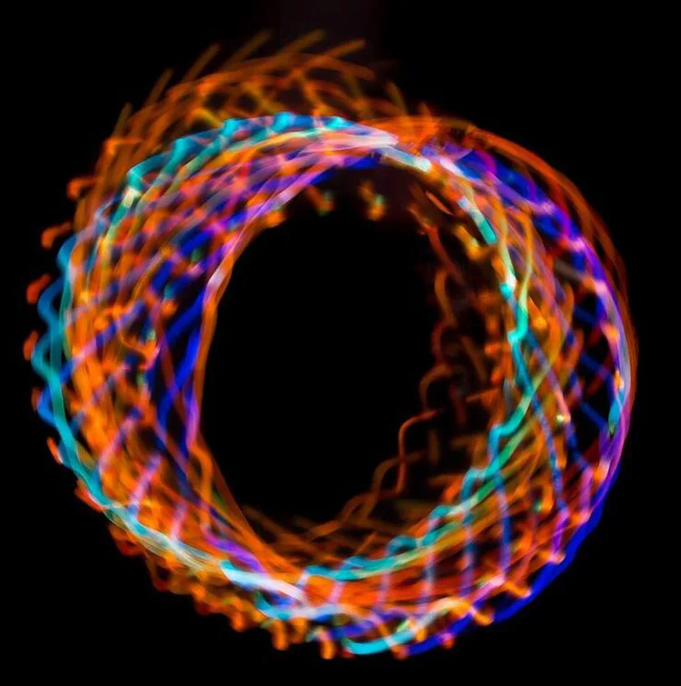 90cm Diameter LED Lighted Twist Lighted Led Sport Hoop