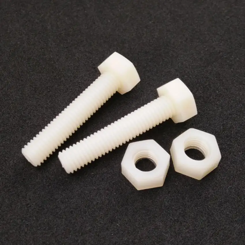 Standard Plastic Hex bolts Assembled Nuts for M5 Thread Fastener