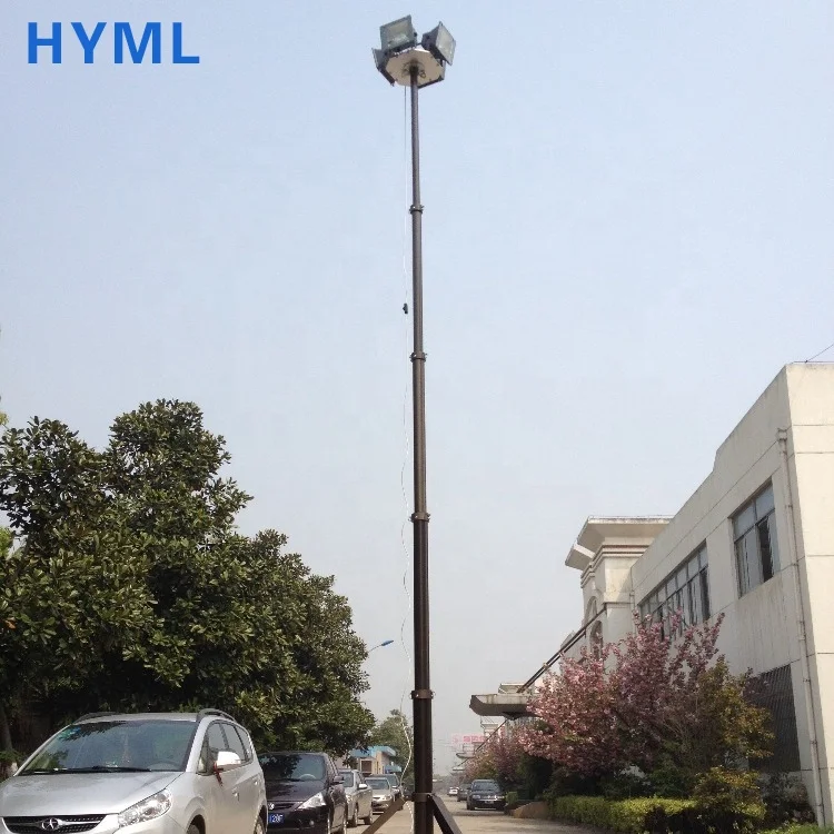 6m Portable tripod telescopic lighting mast