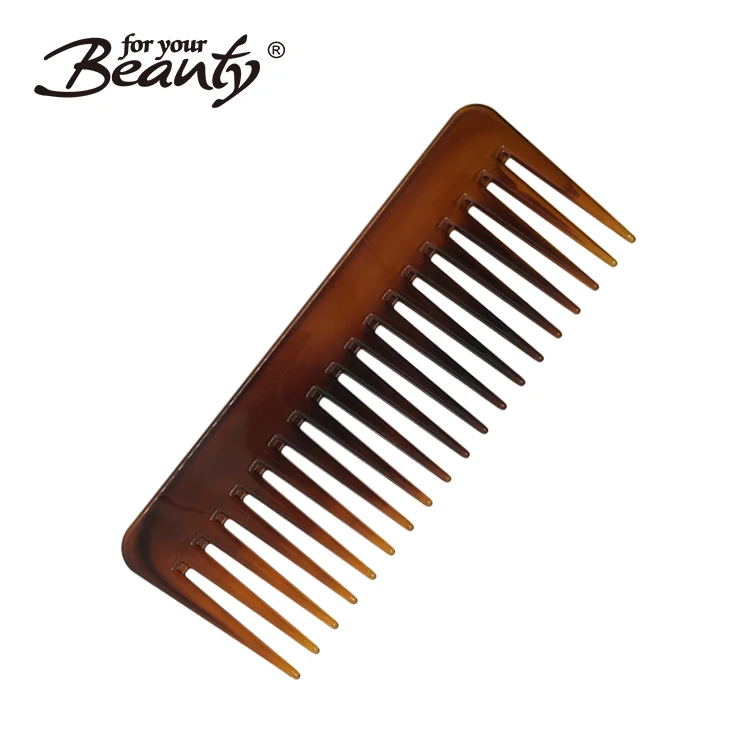 Popular Salon Plastic Detangler Wide Tooth Rake Flat Top Volumizing Comb