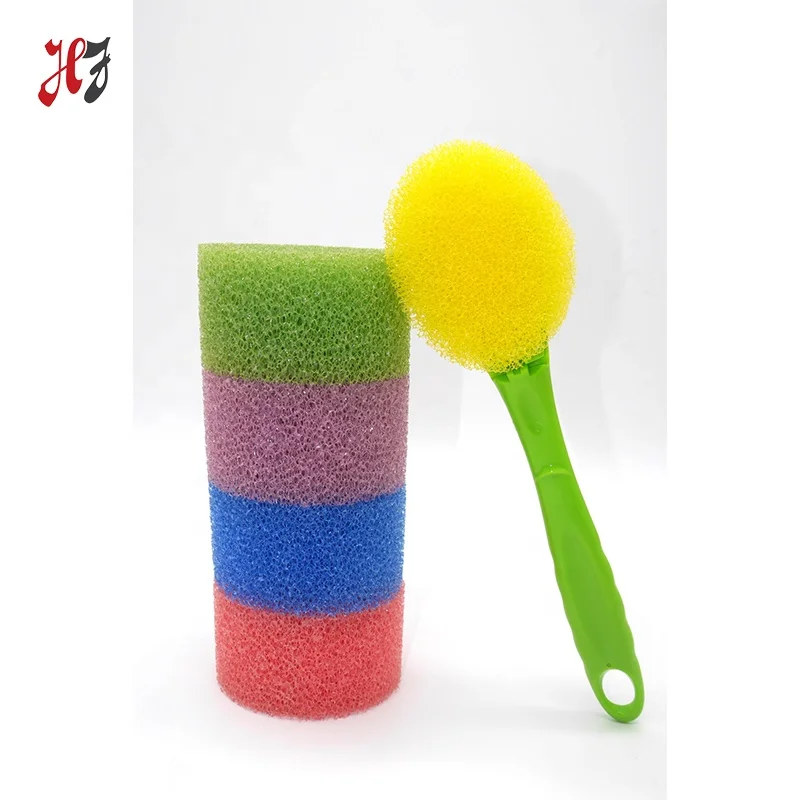 Strong cleaning kitchen brush with plastic handle Cup cleaner Bottle washing sponge