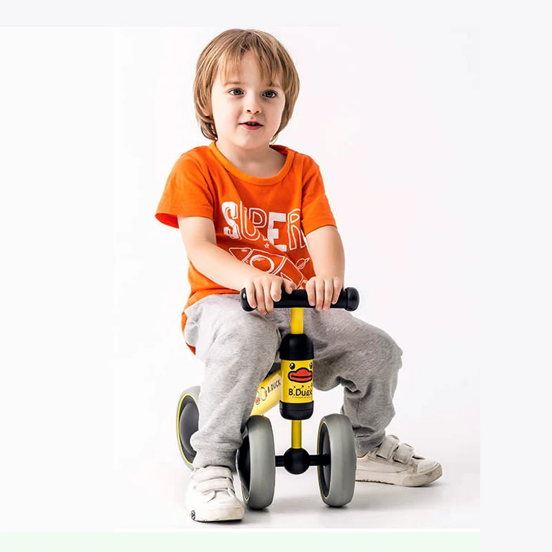 3-in-1 Cute Foldable Baby Balance Bike Toddler 3-Wheel Scooter with PU and Alloy Wheels for Outdoor Play