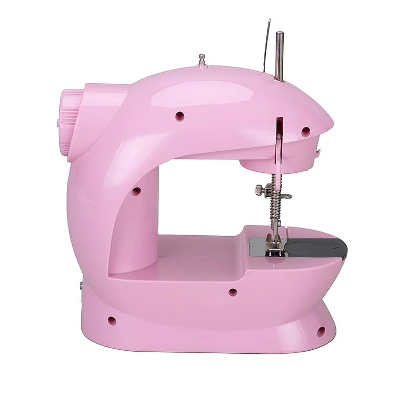FHSM-202 adjustable domestic leather lock Stitch mini hand held Sewing Machine Manual with table stand